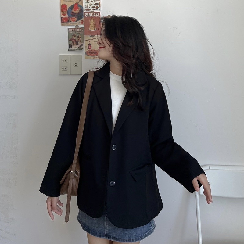 Blazer 2 lớp hàng qc chất đẹp form xinh ( Ảnh thật )