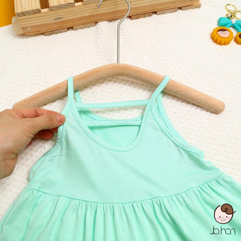 Váy xòe 2 dây AF KID cho bé gái chất thun lạnh mềm mịn mát 10 đến 22kg