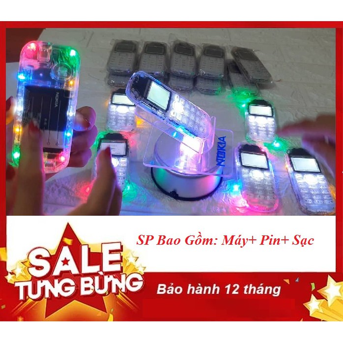 [Mã ELMS5 giảm 7% đơn 300K] Combo Điện thoại 1280 độ LED ( Máy + pin + sạc )