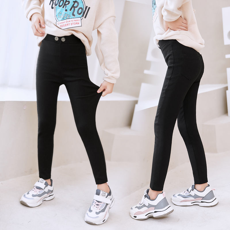 Quần Legging Đen Thời Trang Cho Bé Gái