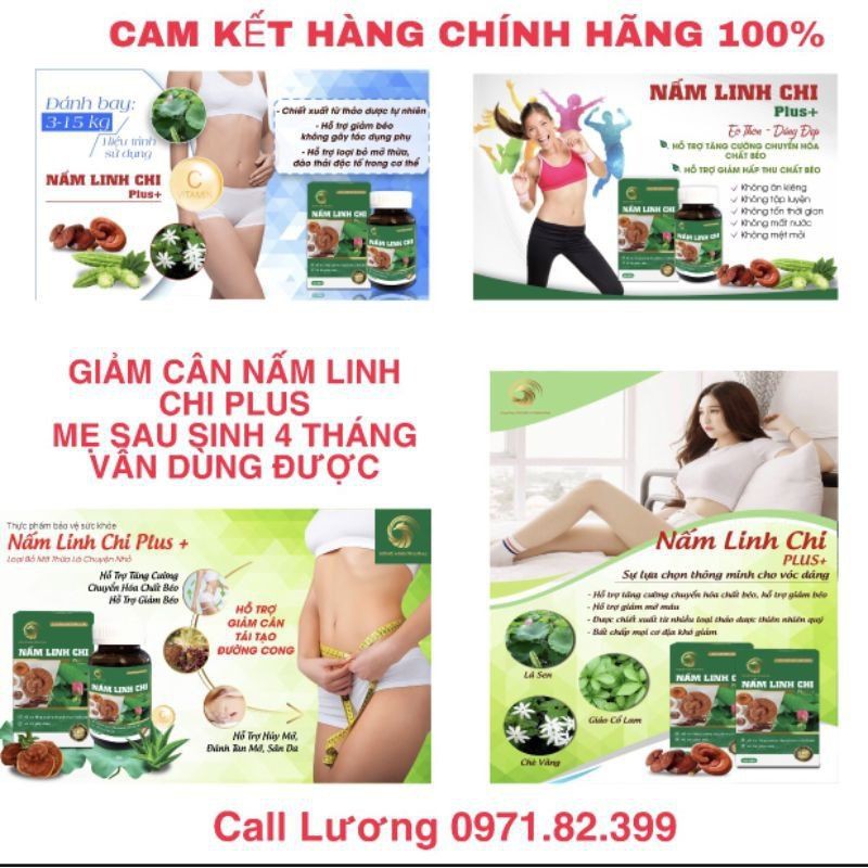 Giảm cân thần tốc nấm linh chi plus ,đánh bay 3_8kg mỡ thừa trong 1 tháng