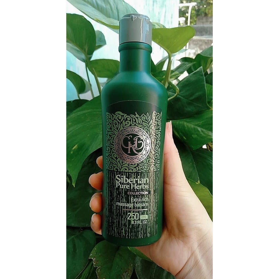 [CHÍNH HÃNG] Dầu thảo dược BANLSAM SIBERIAN EXTRA RICH massage hỗ trợ chăm sóc và dưỡng da toàn thân - chai 250ml