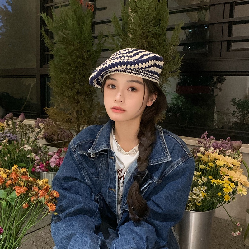 Mg STUDIO / Mũ Nồi Dệt Kim 3 Màu