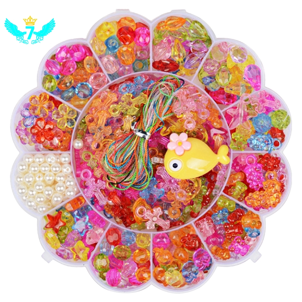 Bộ Hạt Xâu Chuỗi Xinh Xắn Cho Bé Gái