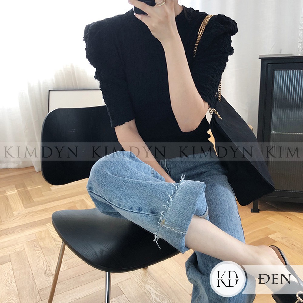 Áo vintage nữ áo kiểu ôm tay lỡ KIMDYN [KDA03]