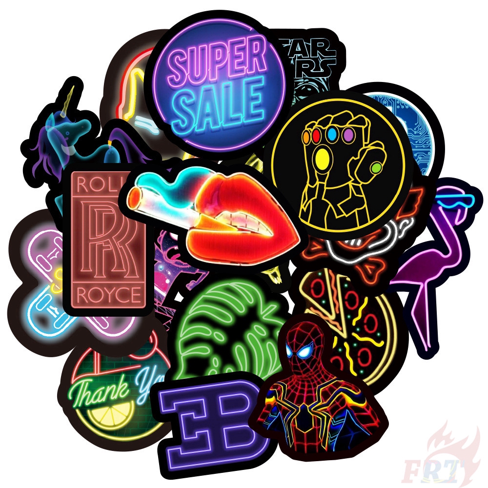 ❉ Neon Color ：VSCO Style - Series 03 JMD Cool Harajuku Graffiti Stickers ❉ 50Pcs/Set Waterproof DIY Fashion Decals Doodle Stickers