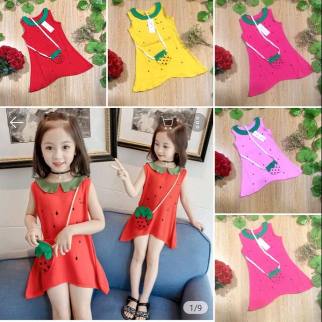 Set váy dâu kèm túi