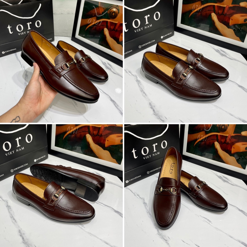 Giày lười Loafer nam đai dù da bò nguyên tấm cao cấp Toroshoes Series M661 ( nhiều màu, nhiều lựa chọn, siêu đẹp)