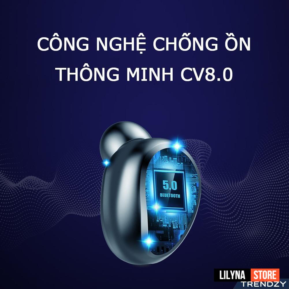 Tai nghe Bluetooth AMOI F9 TWS 5.0 bản QUỐC TẾ không dây cảm ứng chống nước IPX5, chống ồn tích hợp sạc dự phòng 2500mAh