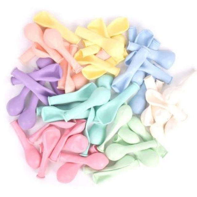 [50 / 100 Cái] Bóng Bay Cao Su Màu Macaron 10inch 2.2g Bán Sỉ Trang Trí Tiệc Sinh Nhật Đám Cưới