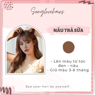 Thuốc nhuộm tóc màu nâu trà sữa