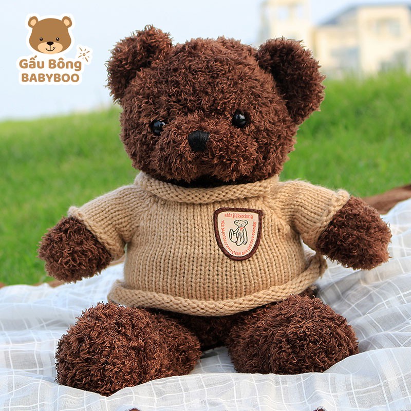 Gấu Bông Teddy Head Tales Lông Xù Cao Cấp BABYBOO – Thú Nhồi Bông Quà Tặng Yêu Thương Cho Bé