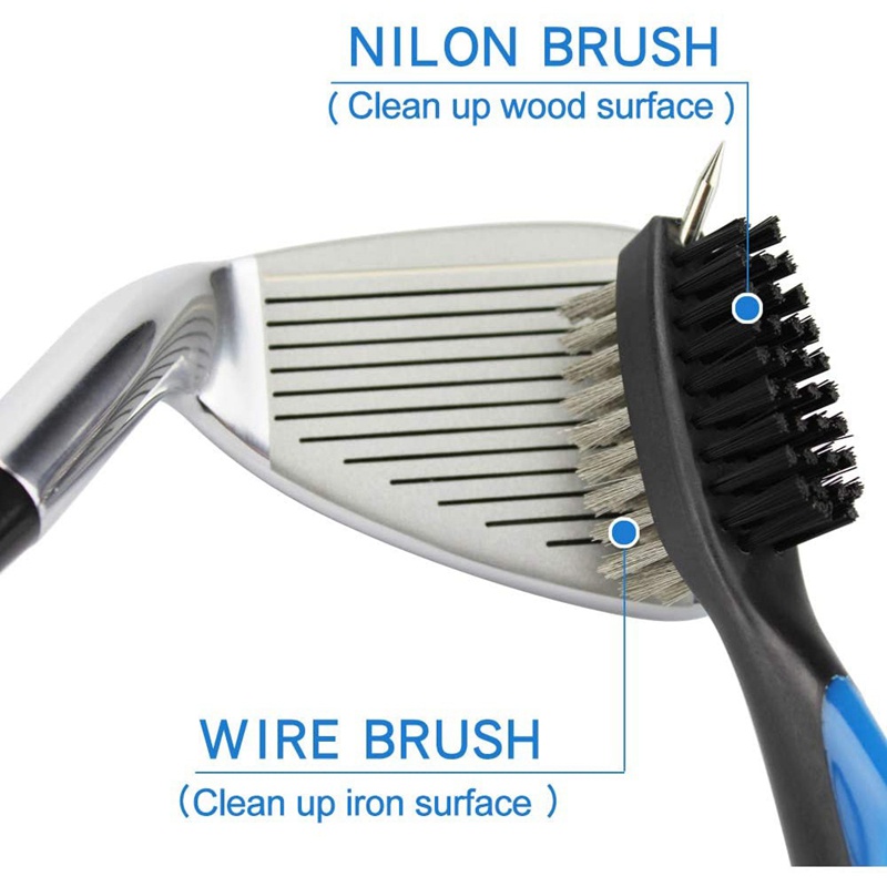 Bộ Dụng Cụ Vệ Sinh Gậy Đánh Golf Kèm 2 Dụng Cụ Vệ Sinh Tiện Lợi