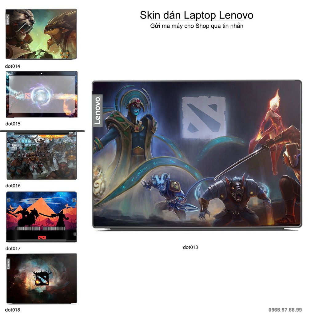 Skin dán Laptop Lenovo in hình Dota 2 _nhiều mẫu 3 (inbox mã máy cho Shop)