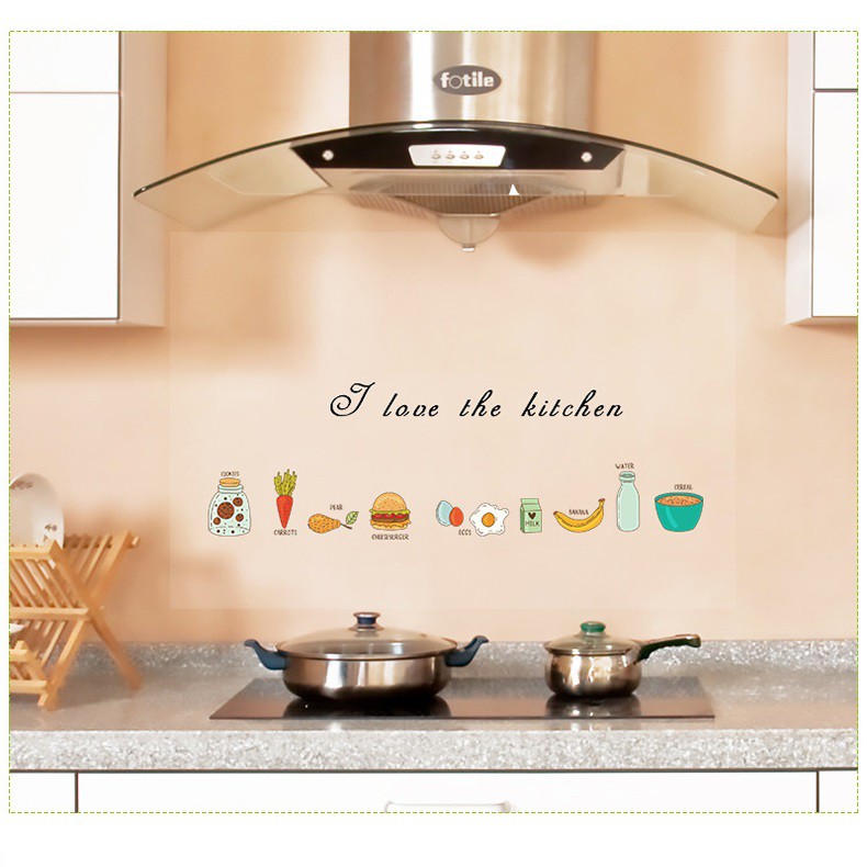 Decal dán bếp chống thấm dầu - lau chùi, vệ sinh dễ dàng - decalamyshop