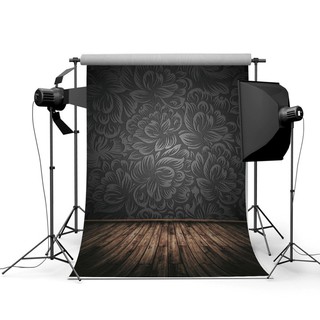 Backdrop Cho Studio Loại Tường Gỗ Đen Độc Đáo Kích Thước 5X7Ft
