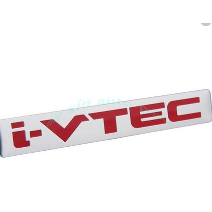 Tem chữ nổi I-VTEC  kim loại dành cho xe hơi