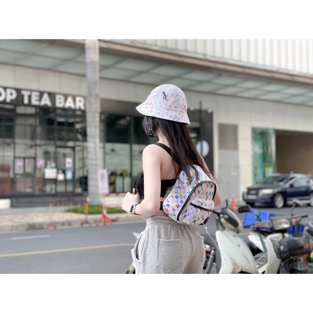 💥 XẢ HÀNG 💥 Balo mini thời trang đi học MLB in phối họa tiết NY nhiều màu