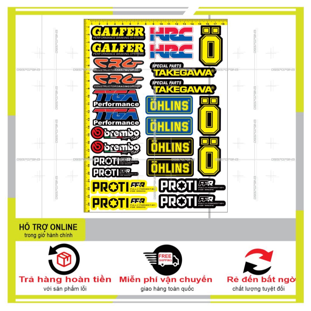 LOGO STICKER DÁN XE MÁY L 13 - DUNG DECAL