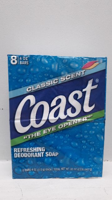 Xà phòng Coast USA của Mỹ - lốc 8 cục × loại 113g