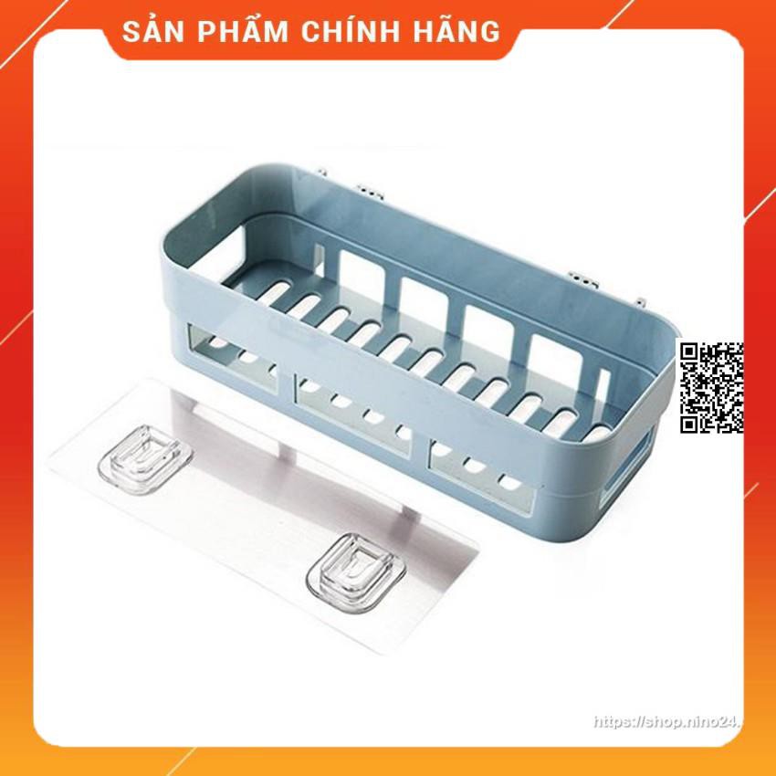 kệ góc thông minh hút chân không nhà tắm tiện dụng (Kệ hình chữ nhật - Màu ngẫu nhiên)