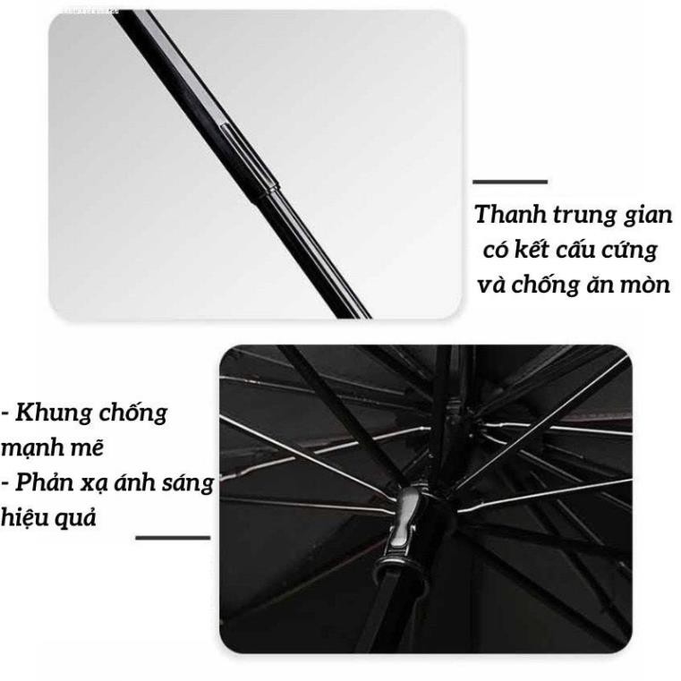 Ô che nắng kính lái dù che nắng xe hơi TẶNG KÈM BAO DA SANG TRỌNG đủ kích thước cho mọi dòng xe