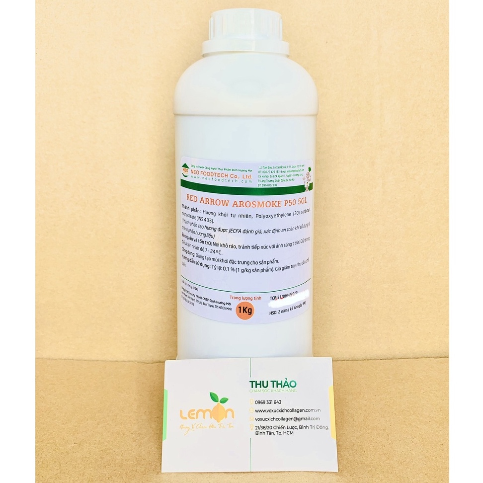 1Kg Hương khói gỗ sồi tự nhiên Arosmoke P50 - Nhập khẩu Mỹ - Tạo mùi khói đặc trưng cho xúc xích, Jambon