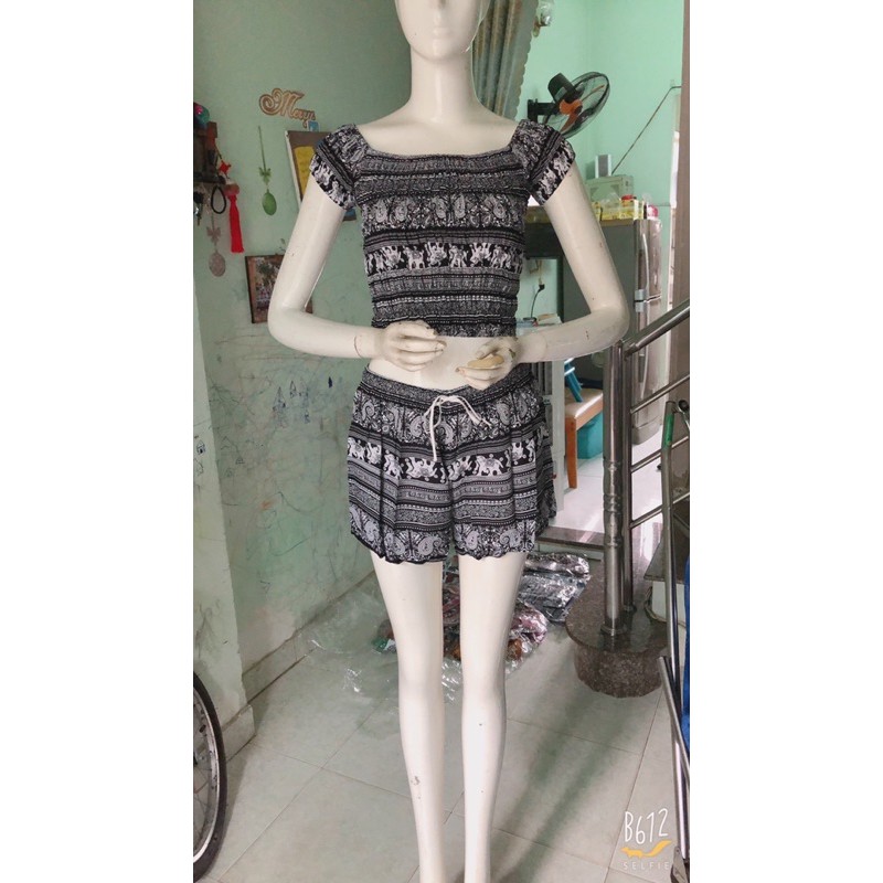 [chọn màu]bộ lanh croptop xinh xắn (35-55ky) | BigBuy360 - bigbuy360.vn