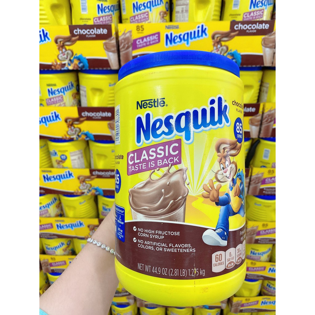 Bột cacao chocolate nesquik mỹ 1.275kg mẫu mới