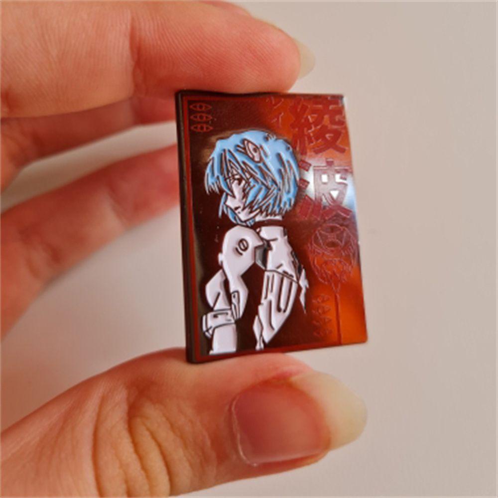 FORBETTER Bộ Sưu Tập 00 Ghim Cài Áo / Túi Xách / Túi Xách / Trang Sức Hình Anime Evangelion Rei Đơn Giản EVA-0