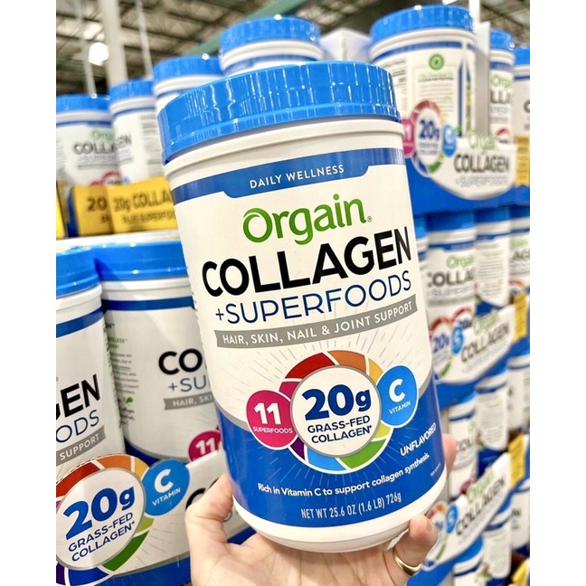 1/2024 Bột Orgain collagen &amp; Superfood 726g mỹ