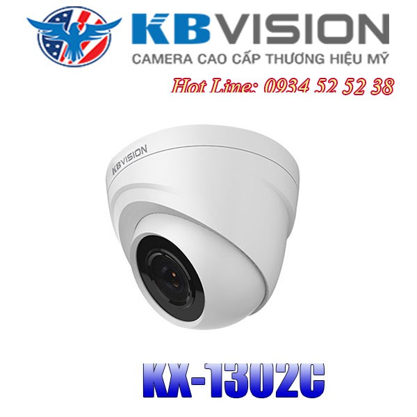 Camera KBVISION KX-1302C 1.3 Megapixel, hồng ngoại 20m, f3.6 mm