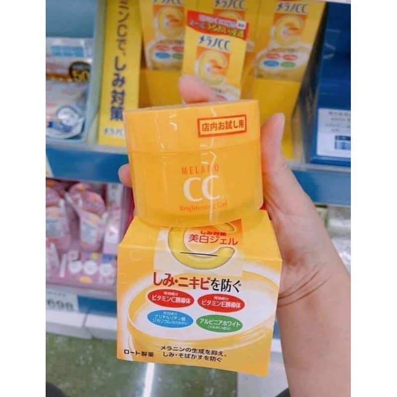 Gel dưỡng trắng da, cải thiện thâm sạm &amp; đốm nâu Melano CC Whitening Gel (100G)