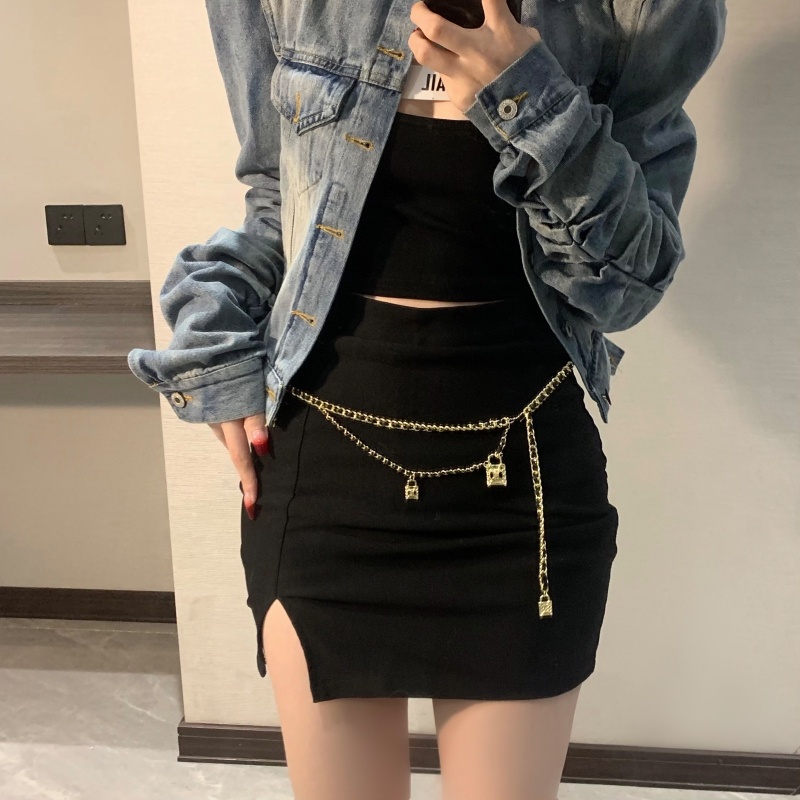 Thắt Lưng Dây Xích Kim Loại Chất Lượng Cao Hàng Mới Dành Cho Bạn Gái