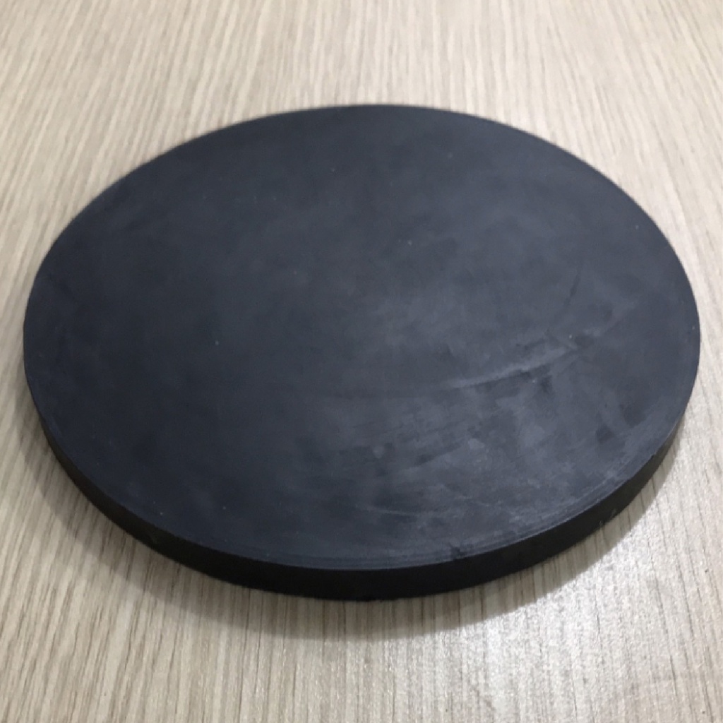 Tấm lót cao su nén mẫu trụ, Tấm lót chụp cao su capping cao cấp 150x10mm