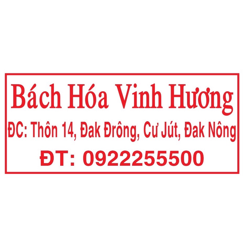 dấu cửa hàng, dấu bán hàng shop 3 dòng kt con dấu 4.7*2cm