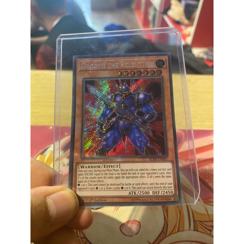Lá bài thẻ bài Yugioh Orgoth the Relentless – Secret Rare - Tặng bọc bài nhựa bảo quản