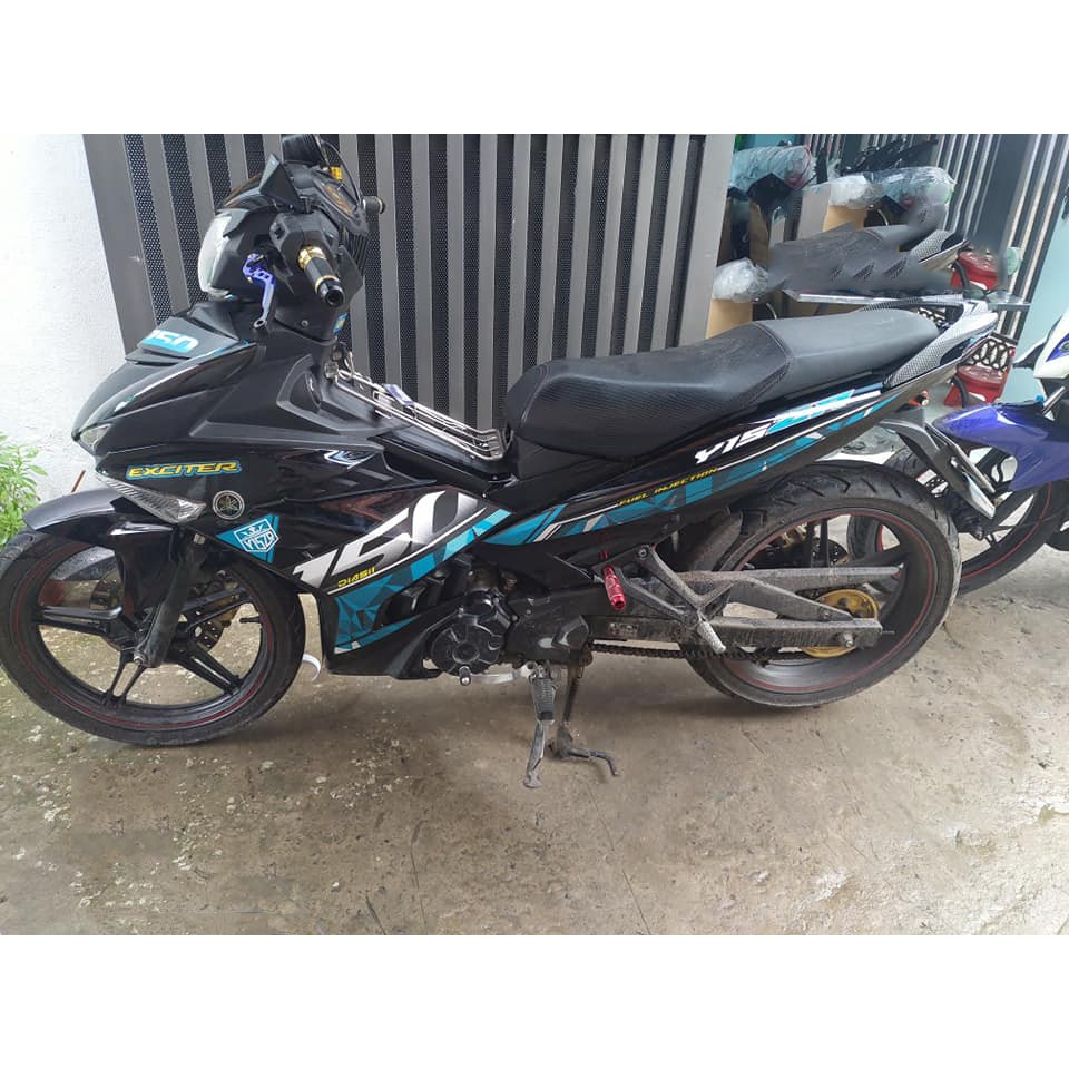 Tem Exciter 150. Tem Y15ZR - 2019, đen xanh. Chỉnh sửa theo yêu cầu. Sắc nét, bền màu, chống nước