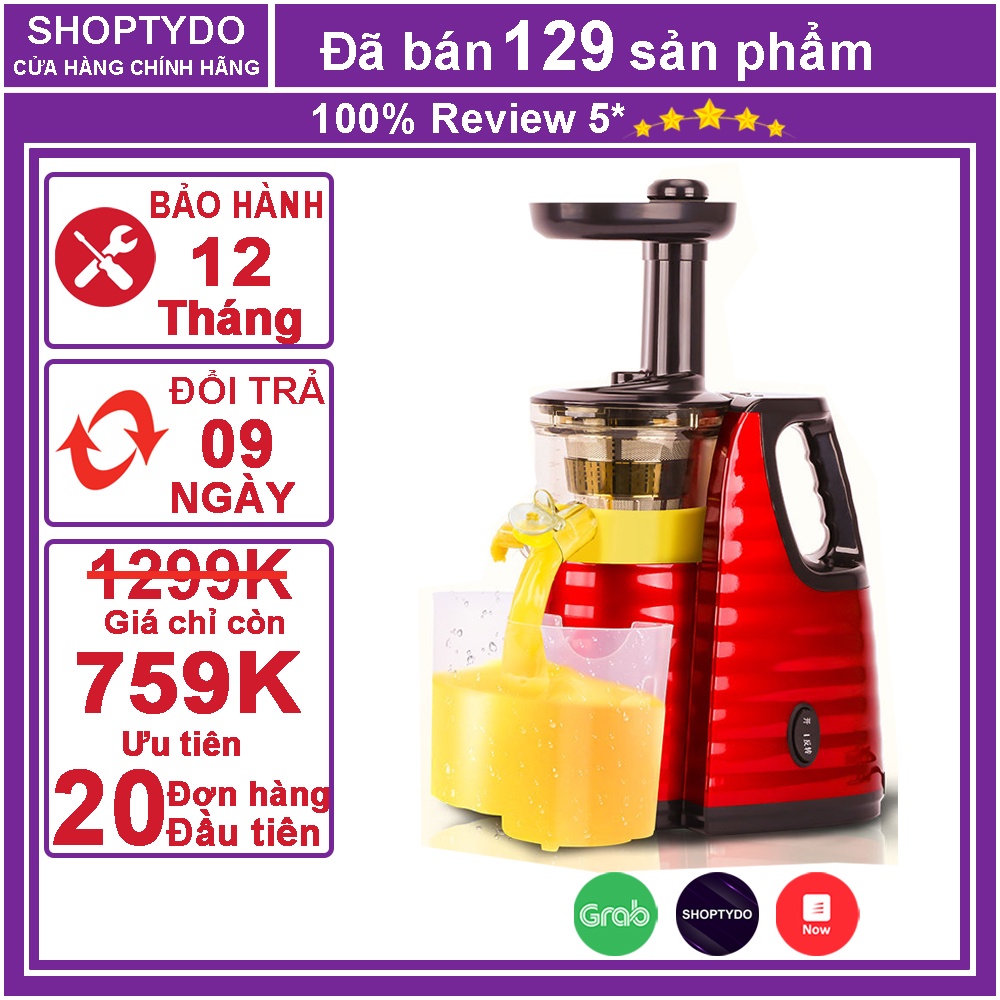 Máy ép chậm hoa quả MISUSHITA MS-2266 thương hiệu Thái Lan, Máy ép trái cây bảo hành chính hãng lên đến 24 tháng