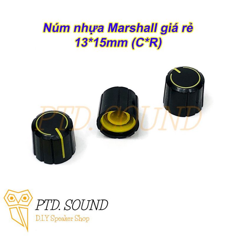 Núm vặn Marshall Style giá rẻ. Diy núm volume Klipsch, núm control, núm tone cho loa di động từ PTD Sound