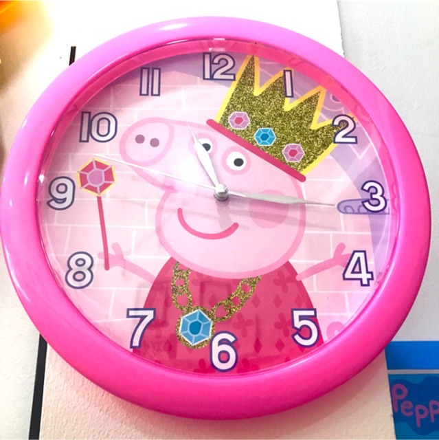 Đồng hồ Peppa Pig treo tường xinh xắn UPDUDS_PPG301 nhập từ Mỹ có bill