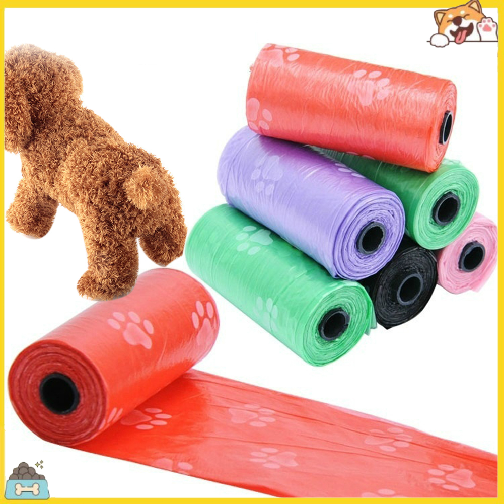 2 cuộn/30 túi nhựa PE 26cm x 31cm đựng rác tiện dụng