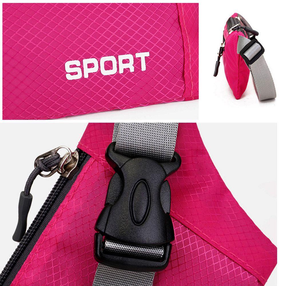 Túi Đeo Chéo Ngực/Thắt Lưng 10 Màu Sắc Chống Thấm Nước Có Khóa Kéo Thời Trang Cho Hoạt Động Ngoài Trời