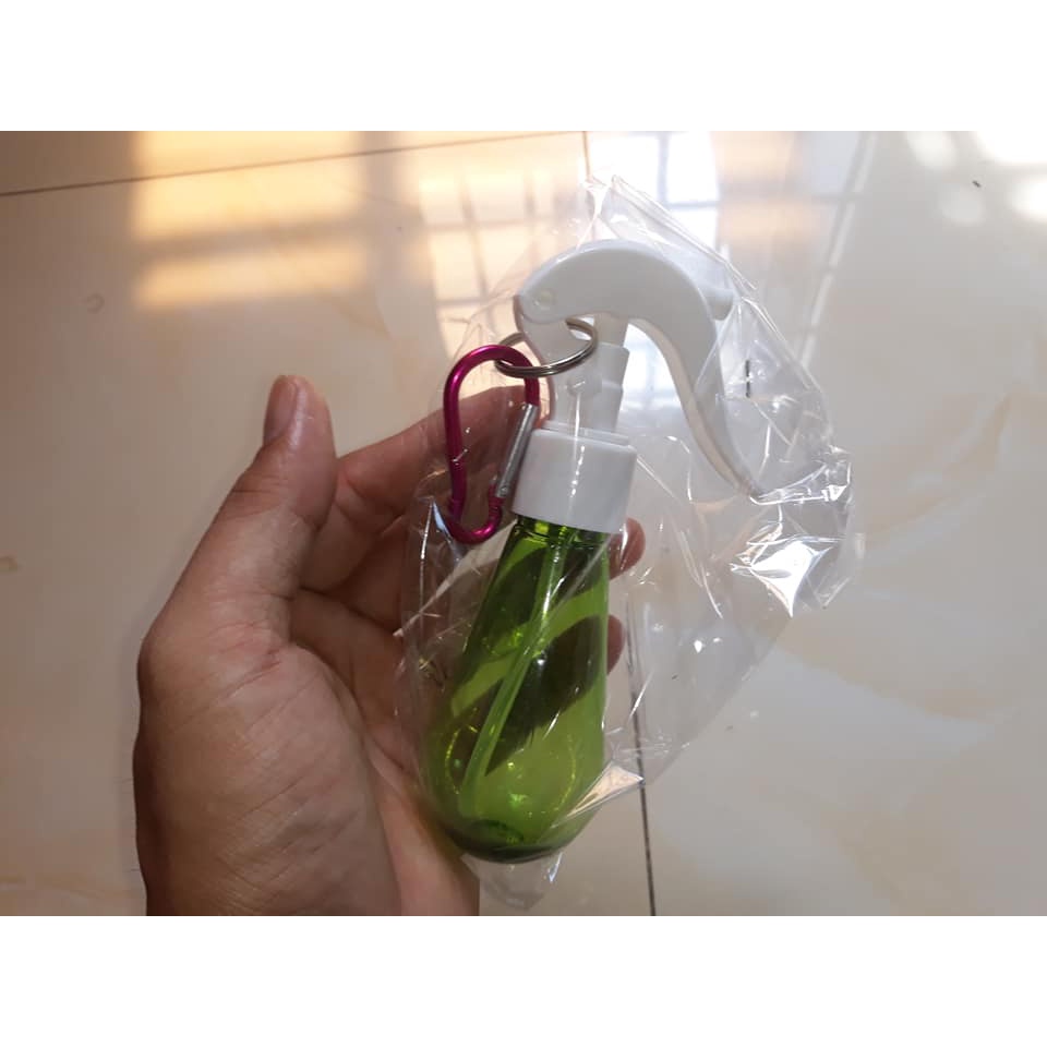 Chai Xịt Phun Sương Xịt Khuẩn Mini Có Móc Khóa, Treo xe, Treo Ba Lô, Bỏ Túi