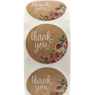 Cuộn 500 miếng stick Sticker thank you dán nhãn cảm ơn STICK016
