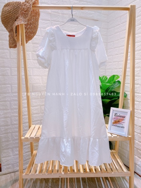 BÁN SỈ VÁY SUÔNG CỔ PHA VIỀN BÈO | BigBuy360 - bigbuy360.vn