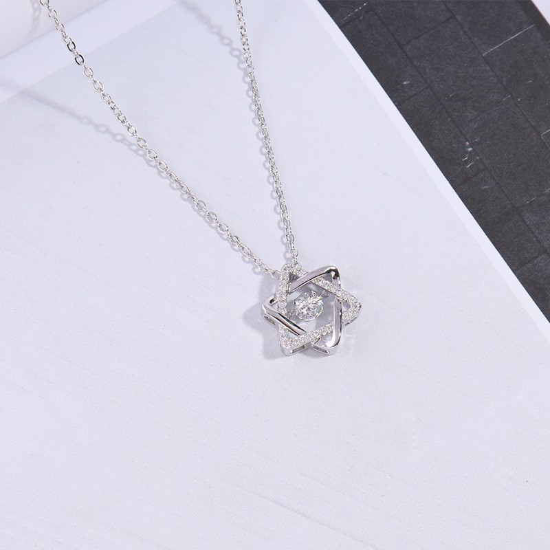 Vòng Cổ Bạc Nữ Đẹp Đính Đá Thanh Lịch -Trang Sức TNC JEWELLERY
