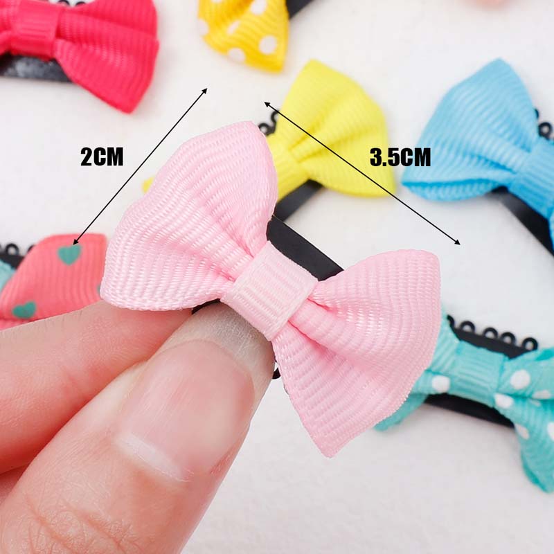 Set 10 Kẹp Tóc Nơ Mini Màu Sắc Ngẫu Nhiên Cho Bé