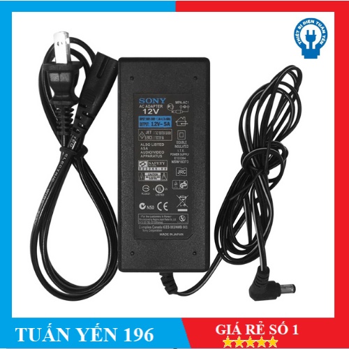 Nguồn Adaptor Sony (12V - 5A)- Tuấn Yến Có Sẵn Tại Kho