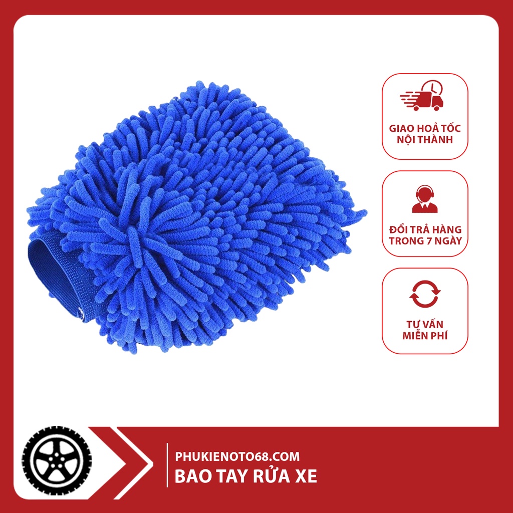 Bao tay lau rửa ô tô, nhà cửa siêu thấm, siêu sạch, chống trầy an toàn cho tay
